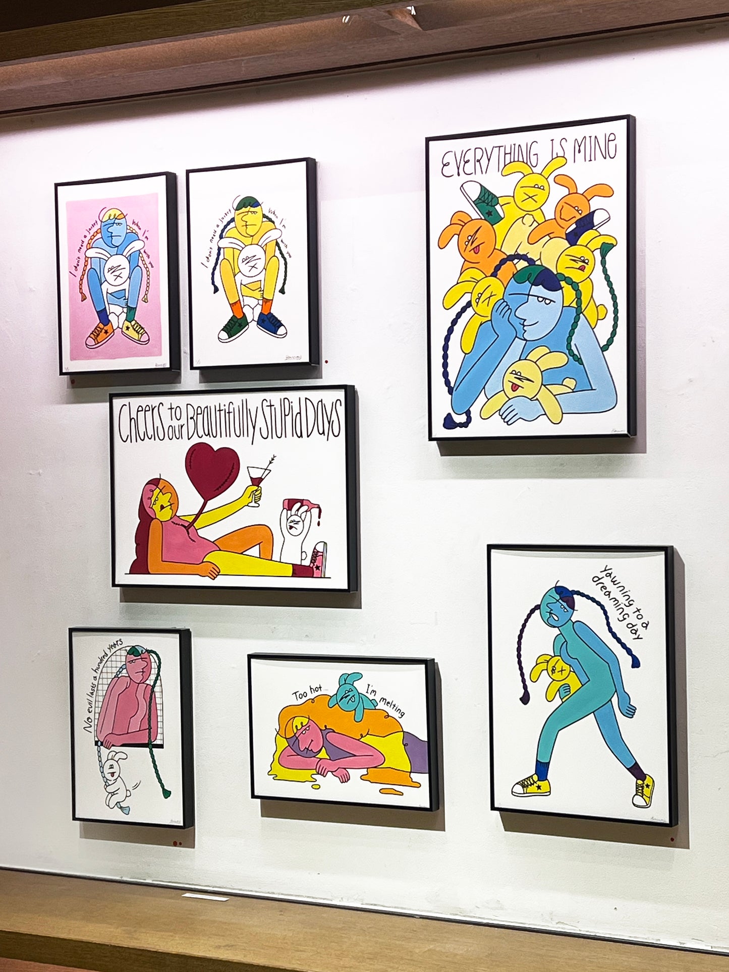 Original painting "Tree Rings -Mona Lisa-"