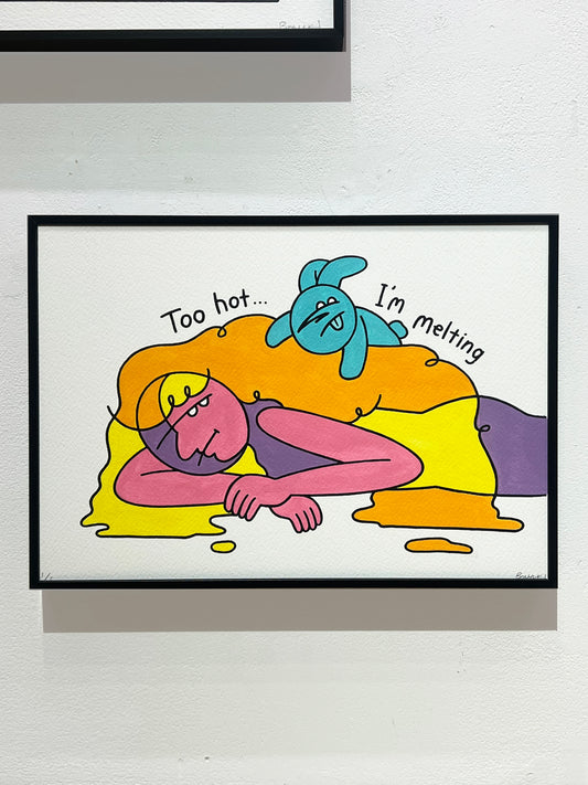 Original painting "Tree Rings -Mona Lisa-"