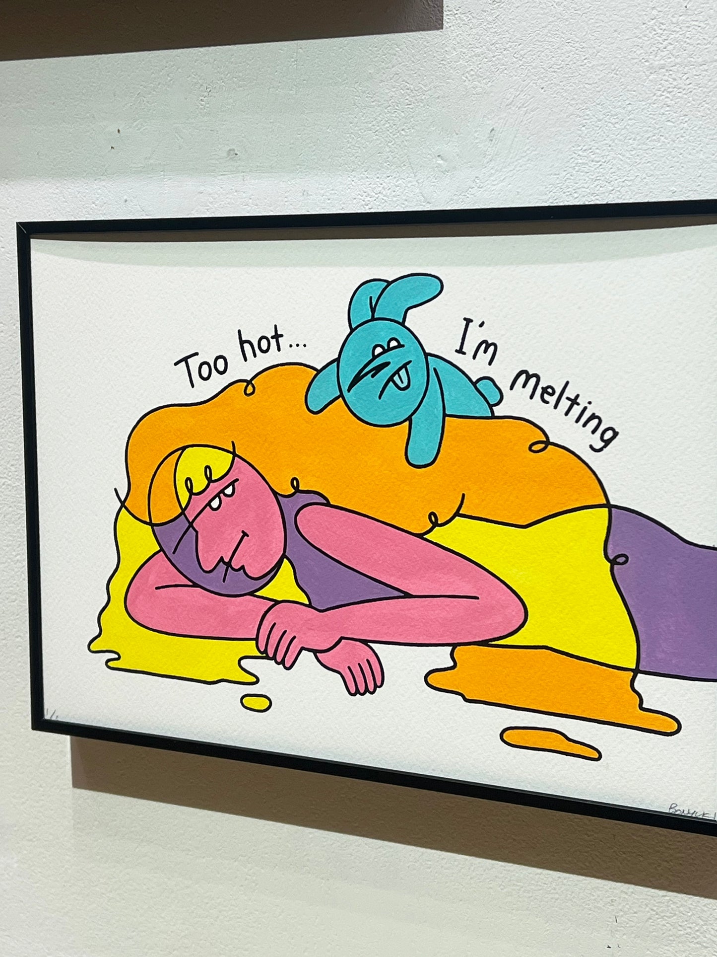 原画 "Too hot.. I’m melting"